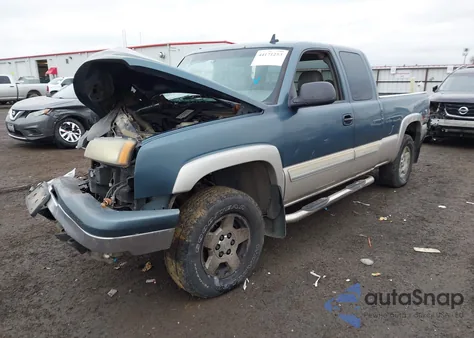 2006 Chevrolet Silverado 1500 Lt3 из США, поврежденный, VIN 1GCEK19B06Z286091